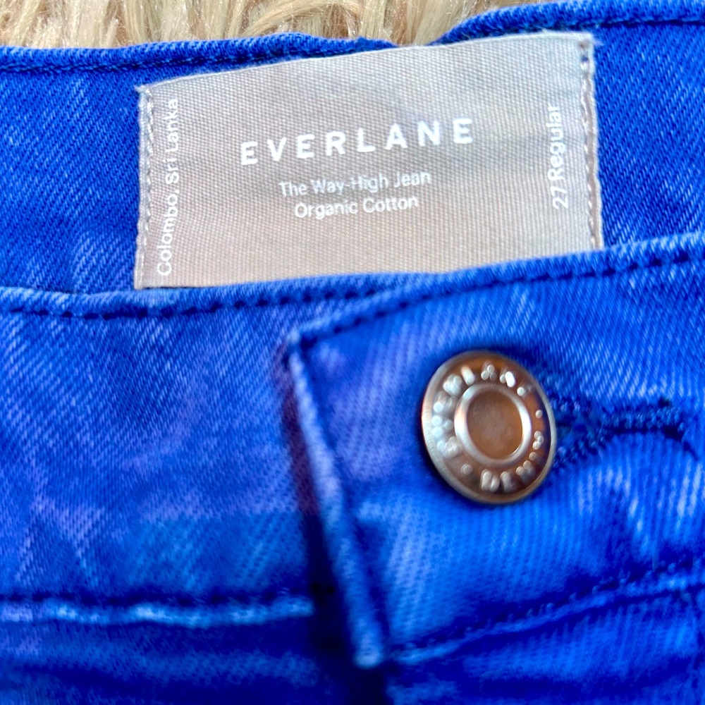 Everlane The Way High Jean 27 reg Indigo Blue
